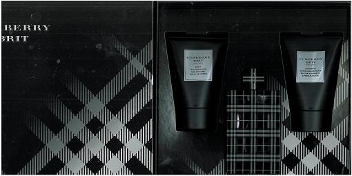GIFT/SET BURBERRY BRIT 3 PCS. [3.3 FL Perfume By BURBERRY For MEN