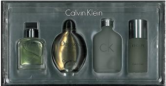 GIFT/SET CALVIN KLEIN 4PCS. MINIATURES [OBSESSION +CK ONE+ ETERNITY + ESCAPE SPLASH] MEN. DESIGNER: Perfume By C For MEN