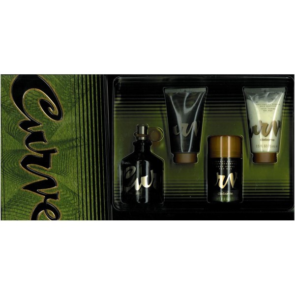 GIFT/SET CURVE 4PCS.IN TIN BOX [4. Perfume By LIZ CLAIBORNE For MEN