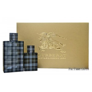 GIFT/SET BURBERRY BRIT 4 PCS. [3.4 FL Perfume By BURBERRY For Men