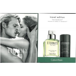 GIFT/SET ETERNITY 2PCS.'3.4 FL Perfume By CALVIN KLEIN For MEN