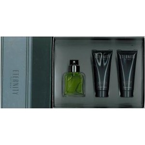GIFT/SET ETERNITY 3PCS.HARD BOX'3.4 FL Perfume By CALVIN KLEIN For MEN