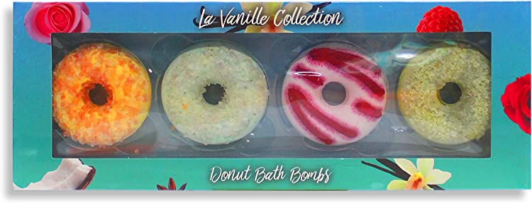 GIFT/SET NB BATH BOMB DONUT VINILLA AQUA BY NEW BRAND4 PCS. FOR WOMEN. DESIGNER:NEW BRAN By NEW BRAND For WOMEN