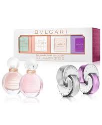 GIFT/SET BVLGARI 4PCS: ROSE EDP, ROSE EDT,AMETHYSTE EDT,CRYSTALLINE EDT ALL 0.1