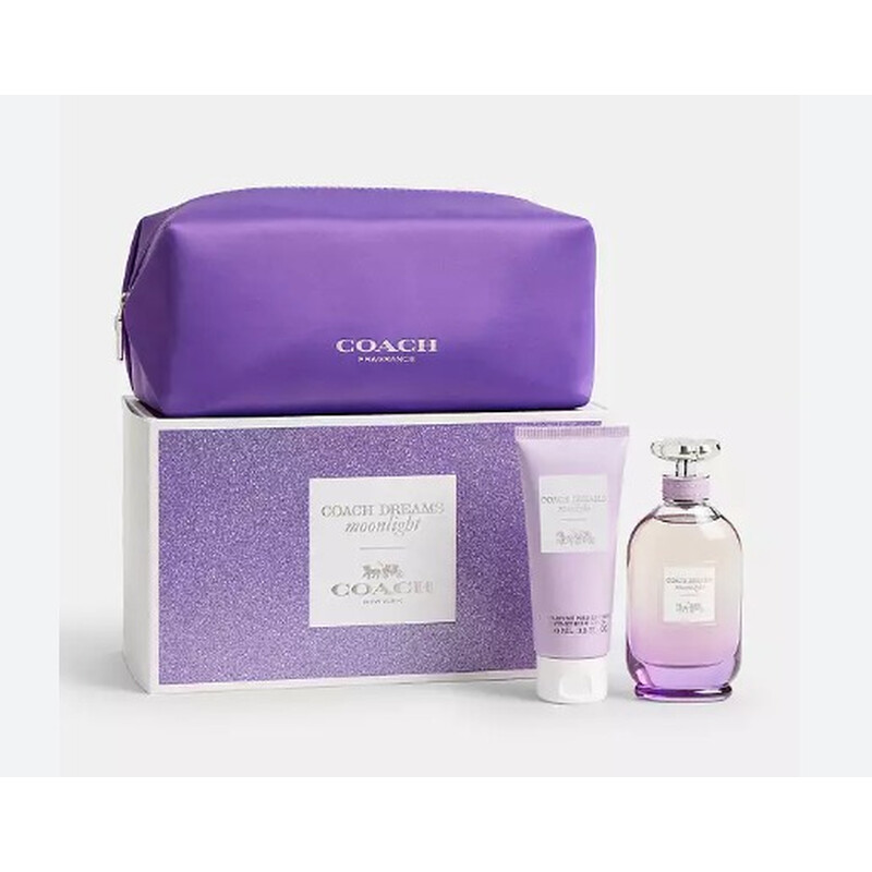 COACH DREAMS MOONLIGHT BY COACH 4 PCS SET: 3.0 EDP + 3.4 BL + 0.25 EDP + POUCH WOMEN. BY FOR