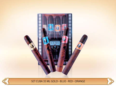 GIFT/SET CUBA 4PCS. ( CITY 4X35ML HOLLYWOOD,MIAMI,LAS VEGAS,NEW YORK) MEN. DESIGNER:CUBA PARFU