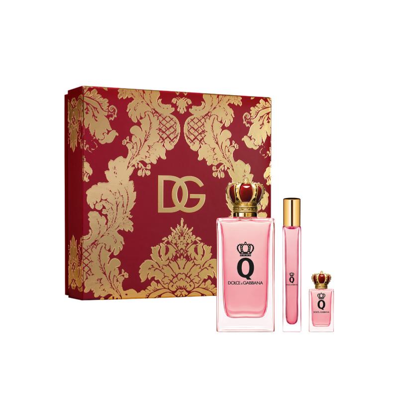 GIFT/SET Q BY DOLCE & GABBANA 3 PCS.  3.4 FL By DOLCE & GABBANA For WOMEN