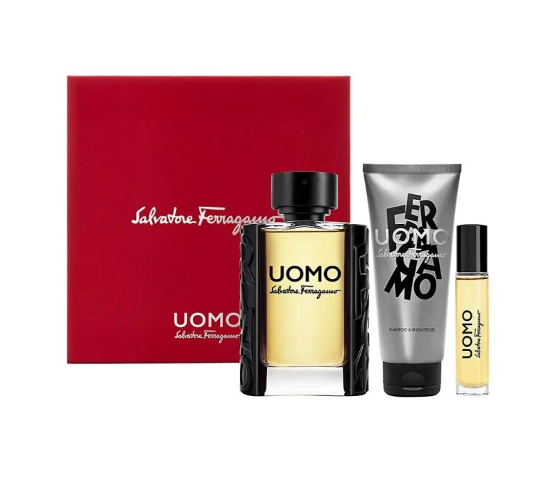 UOMO BY SALVATORE FERRAGAMO 3 PCS. SET: BY SALVATORE FERRAGAMO FOR KID