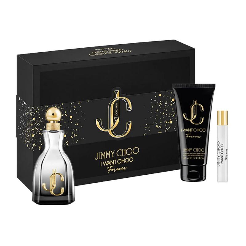 GIFT/SET JIMMY CHOO I WANT CHOO FOREVER 3 PCS FOR WOMEN. DESIGNER:JIMMY CHO