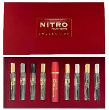 DUMONT NITRO COLLECTION 8PC SET (8X10ML)(BLACK,GREEN,INTENSE,PLATINUM,RED,WHITE,BLUE)VIAL CASE. BY DUMONT FOR KID
