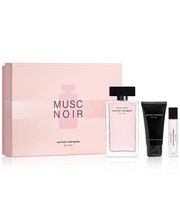 NARCISO RODRIGUEZ MUSK NOIR 3 PCS. SET: 3.4 EDP SPRAY,