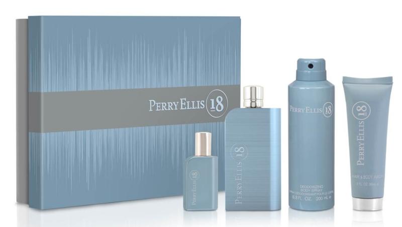 GIFT/SET PERRY 18 4 PCS.  3.4 FL By PERRY ELLIS For MEN