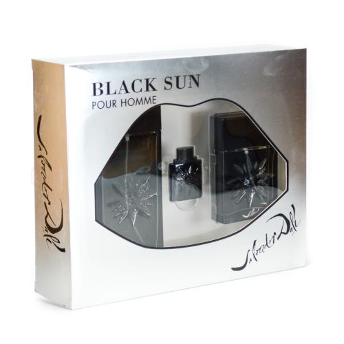 GIFT/SET BLACK SUN 3 PCS.  3.4 FL By SALVADOR DALI For MEN