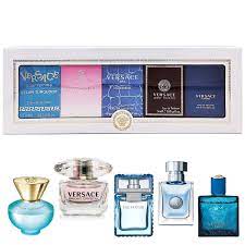 VERSACE 5 PCS.MINIATURES SET: EROS POUR HOMME , DYLON TURQUOISE, BRIGHT CRYSTAL EDT, EAU FRAICHE EDT AND EROS EDT OF 5ML M. BY  FOR 