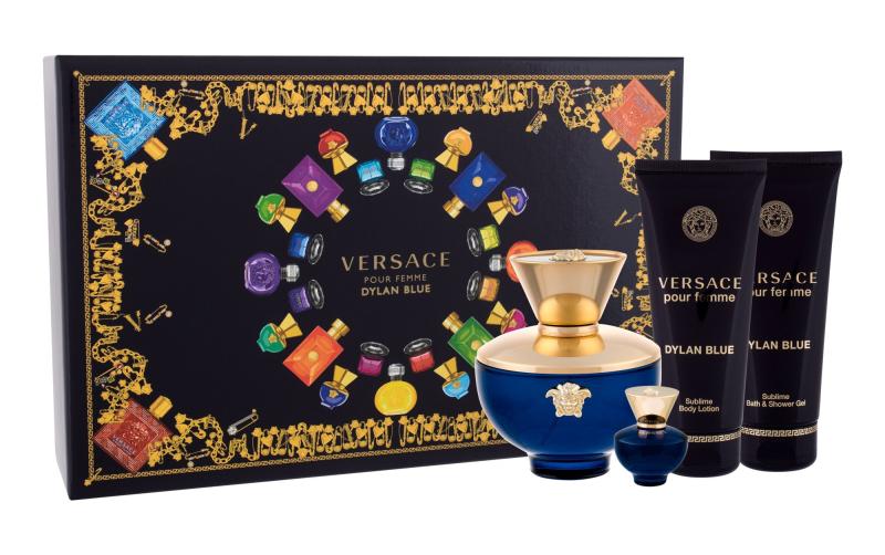 GIFT/SET DYLAN BLUE POUR FEMME BY VERSACE 4 PCS.  3. BY VERSACE FOR WOMEN