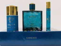 GIFT/SET EROS 3 PCS.  100ML EDP, 150ML GEL, 10ML TRAVEL SPRAY FOR MEN. DESIGNER:VERSAC