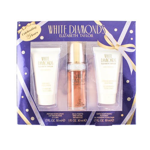 GIFT/SET WHITE DIAMOND 3 PCS.  3. By ELIZABETH TAYLOR For WOMEN