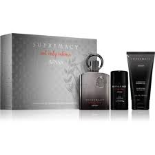 GIFT/SET AFNAN SUPREMACY NOT ONLY INTENSE 3 PCS.  3.4 EDP + 2.5 DEO+ 3.4 S.GEL -- U.A.E. FOR MEN. DESIGNER:AFNA By AFNAN For MEN