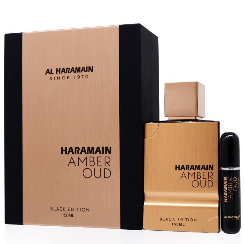 AL HARAMAIN AMBER OUD BLACK(U) WITH ATOMIZER By AL HARAMAIN For Men