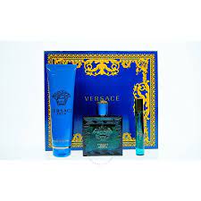 VERSACE EROS PARFUM 3PCS SET: 100ML PARFUM + 150ML S/G + 10ML TRAVEL SPRAY FOR MEN. BY VERSACE FOR KID