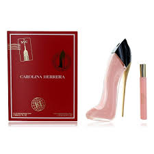 GIFT/SET GOOD GIRL BLUSH BY CAROLINA HERRERA 2 PCS.  2.7 EAU DE PARFUM SPRAY + 0.34 EAU DE PARFUM SPRAY FOR WOMEN. DESIGNER:CAROLINA HERRER