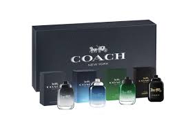GIFT/SET COACH NEW 4 PCS FOR MEN BY COACH :COACH 4PCS X 4.5ML MINI SET: (MAN + BLUE + GREEN + BLACK FOR MEN. DESIGNER:COAC