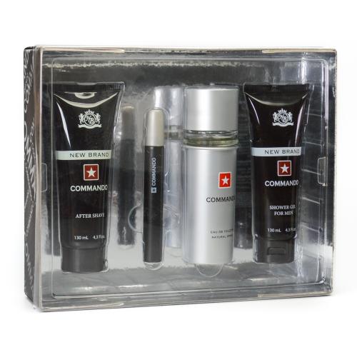 GIFT/SET COMMANDO 4 PCS.  3.4 FL
