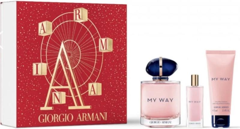 GIFT/SET ARMANI MY WAY 3 PCS.  3.0 EDP + 15 ML MIN + 1.7 B/L FOR WOMEN. DESIGNER:GIORGIO ARMAN