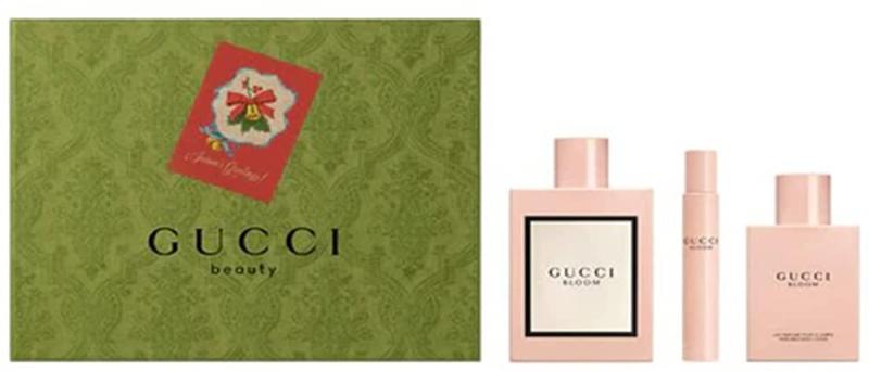 GIFT/SET GUCCI BLOOM 3 PCS  3.3 EDP + 3.3 BODY LOTION + .25 EDP R.BALL FOR WOMEN.  DESIGNER:GUCC By GUCCI For 