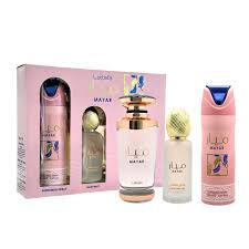 LATTAFA MAYAR 3 PC SET 3.4 EDP SPRAY + 6.8 DEO SPRAY + HAIR MIST FOR WOMEN. BY FOR