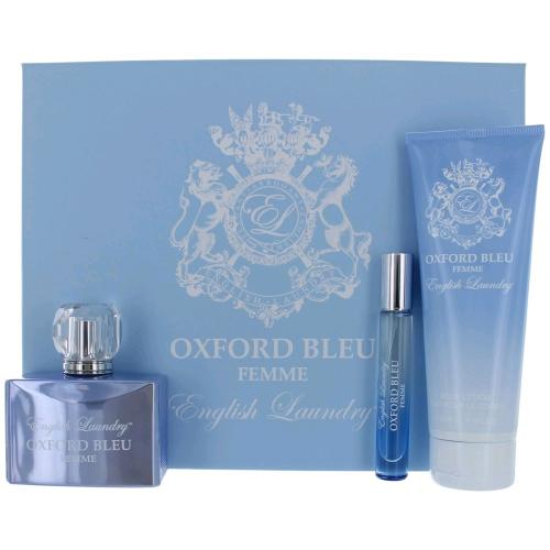GIFT/SET OXFORD BLEU 3 PCS.  3.4 FL