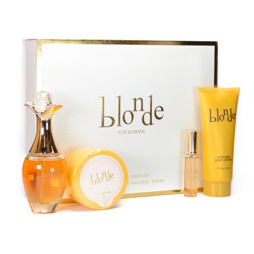 GIFT/SET BLONDE 4 PCS.  3.3 FL By LOMANI For WOMEN GIFT/SET BLONDE 4 PCS.  3.3 FL By LOMANI For WOMEN
