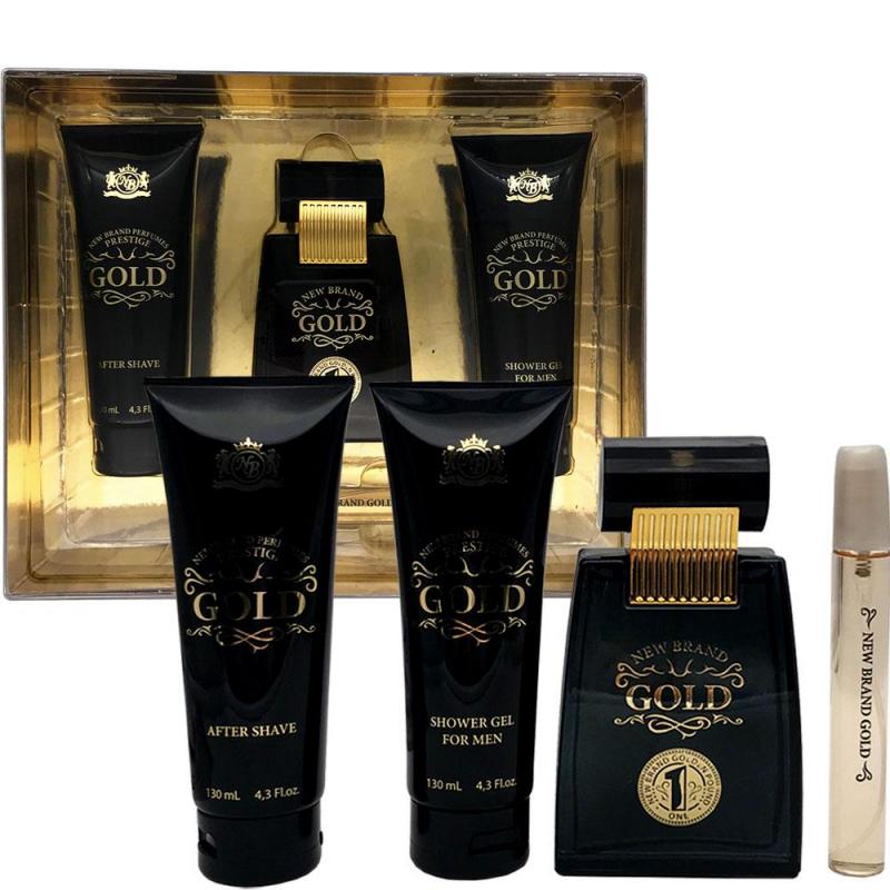 GIFT/SET GOLD BY NB 4 PC BY NEW BRAND FOR MEN