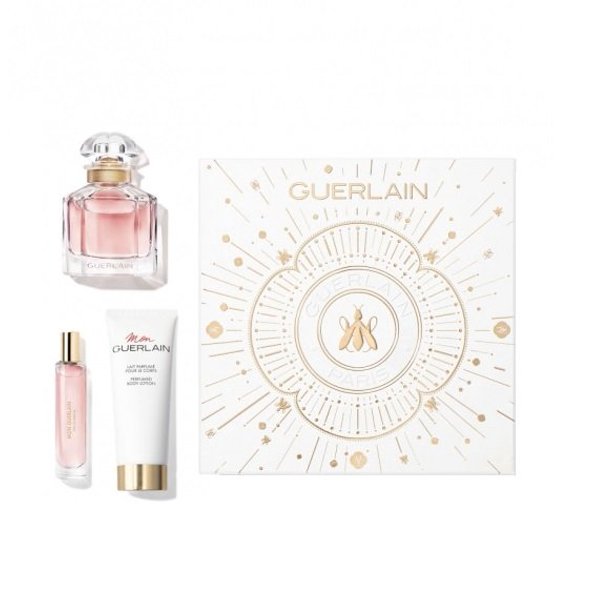 MON BY GUERLAIN 3 PCS. SET: GUERLAIN MON EAU DE PARFUM SP By GUERLAIN For Kid