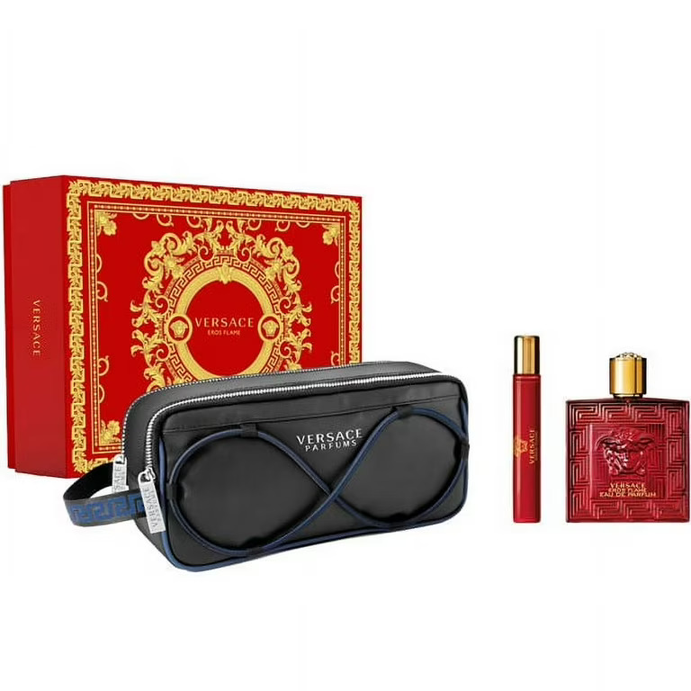 GIFT/SET VERSACE EROS FLAME BY VERSACE 3 PCS.  3. By VERSACE For M