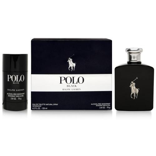 GIFT/SET POLO BLACK 2 PCS.  4.2 FL By RALPH LAUREN For MEN