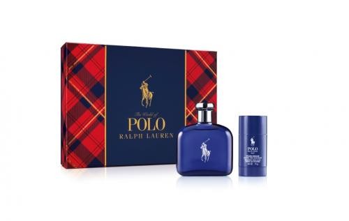 GIFT/SET POLO BLUE 2 PCS.  4.2 FL By RALPH LAUREN For MEN