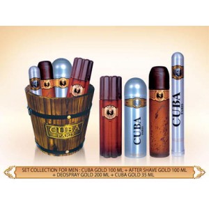GIFT/SET CUBA 4 PCS.  3.4 FL By CUBA For MEN