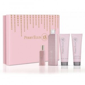 GIFT/SET PERRY 18 4 PCS.  3.4 FL By PERRY ELLIS For WOMEN