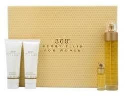 GIFT/SET 360 4 PCS.  3.4 FL By PERRY ELLIS For WOMEN